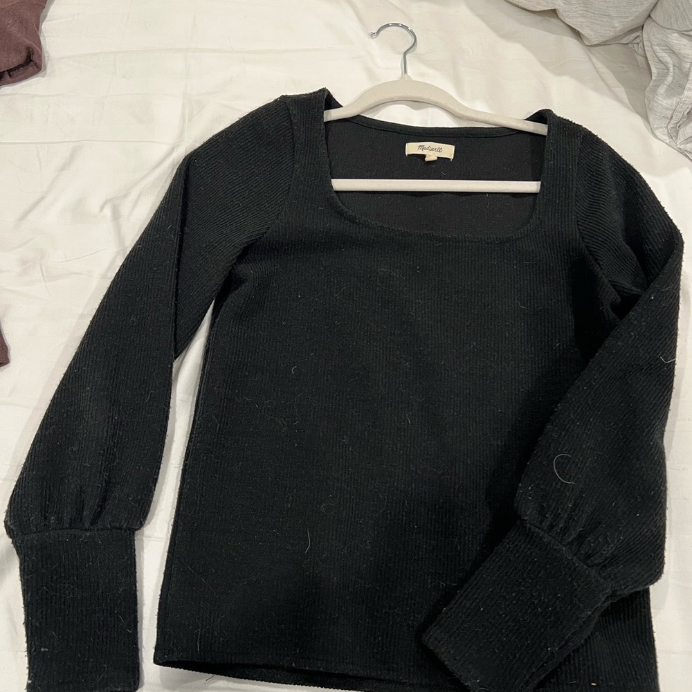 Madewell black long sleeve sweater
